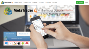 image of the MT4 homepage