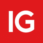 IG logo on a bold red background
