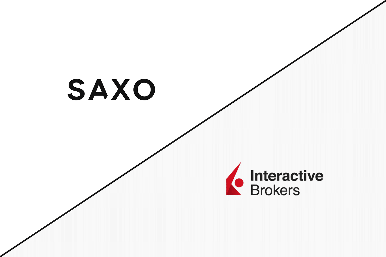 Comparison of logos for SAXO and Interactive Brokers