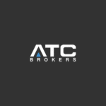 Logo of ATC Brokers on a dark background