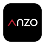 Logo of Anzo Capital on a black background