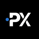 PrimeXBT logo featuring blue dot and modern font