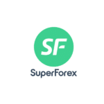 SuperForex logo featuring initials SF in a circular design