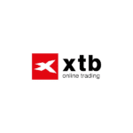 XTB online trading logo featuring a red and black design