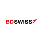 BDSwiss logo featuring bold text and a red triangle