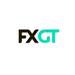 FXGT logo featuring a modern design with black and teal colors.