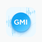 GMI logo with financial chart background in blue tones
