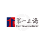 Logo of First Shanghai Group featuring red and blue colors