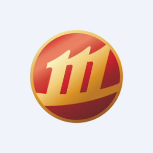 Logo design featuring a stylized number 111 in gold and red.