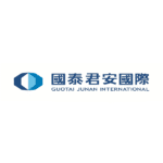 Guotai Junan International logo in blue and white.