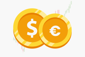 Dollar and Euro symbols highlighting currency exchange trends