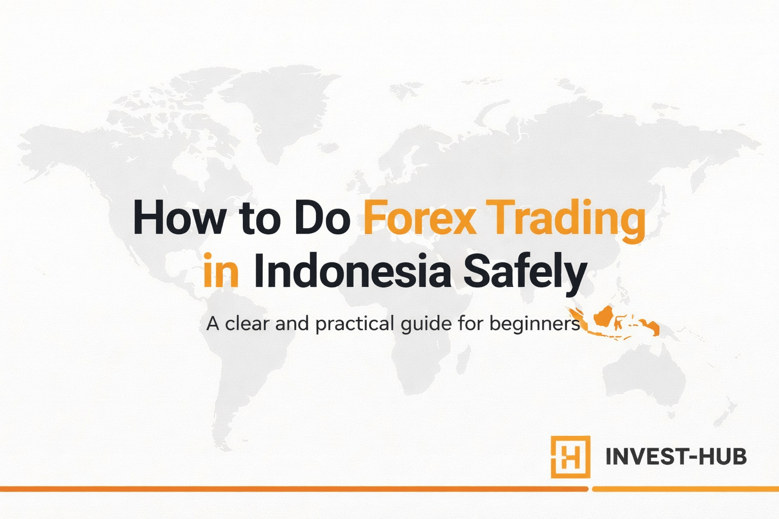 Guide to Forex trading in Indonesia with a world map background
